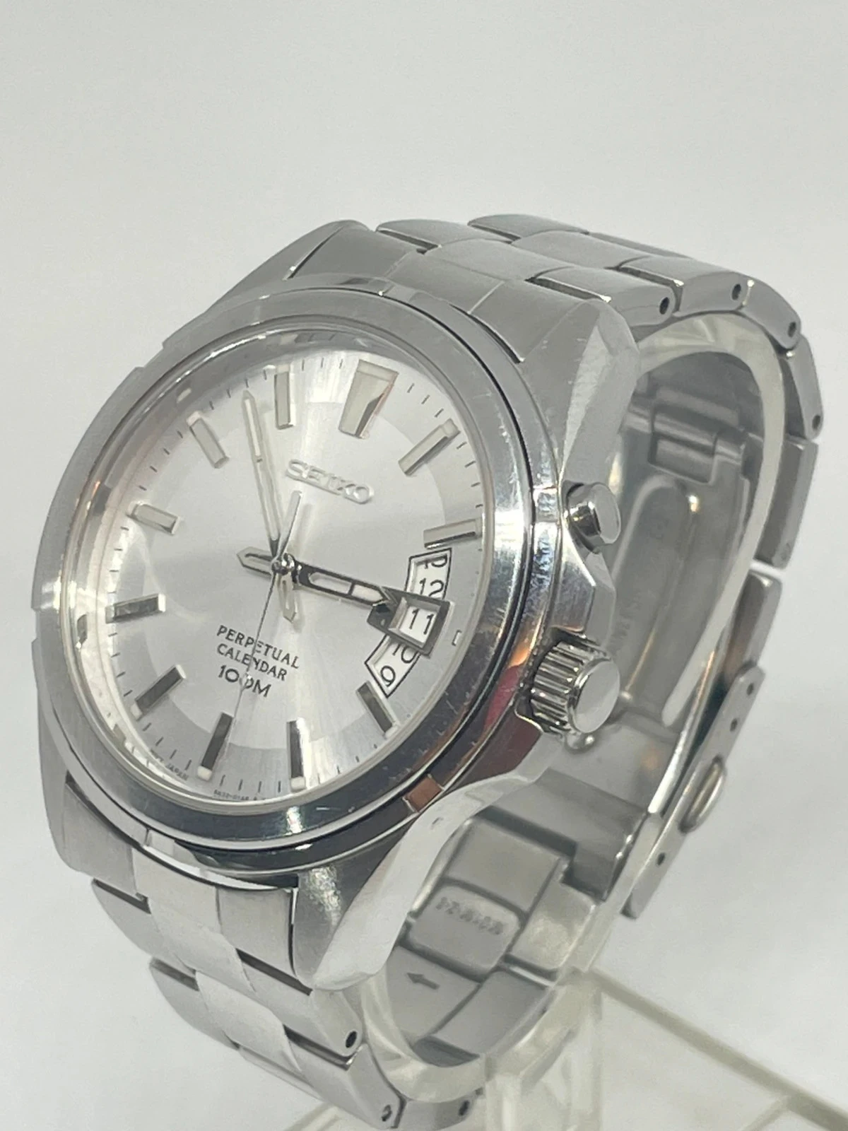 Raro Relógio Seiko SNQ129P1 Calendário Perpétuo 6A32 zafiro 100 m raro Japão importação Europa – photo 2